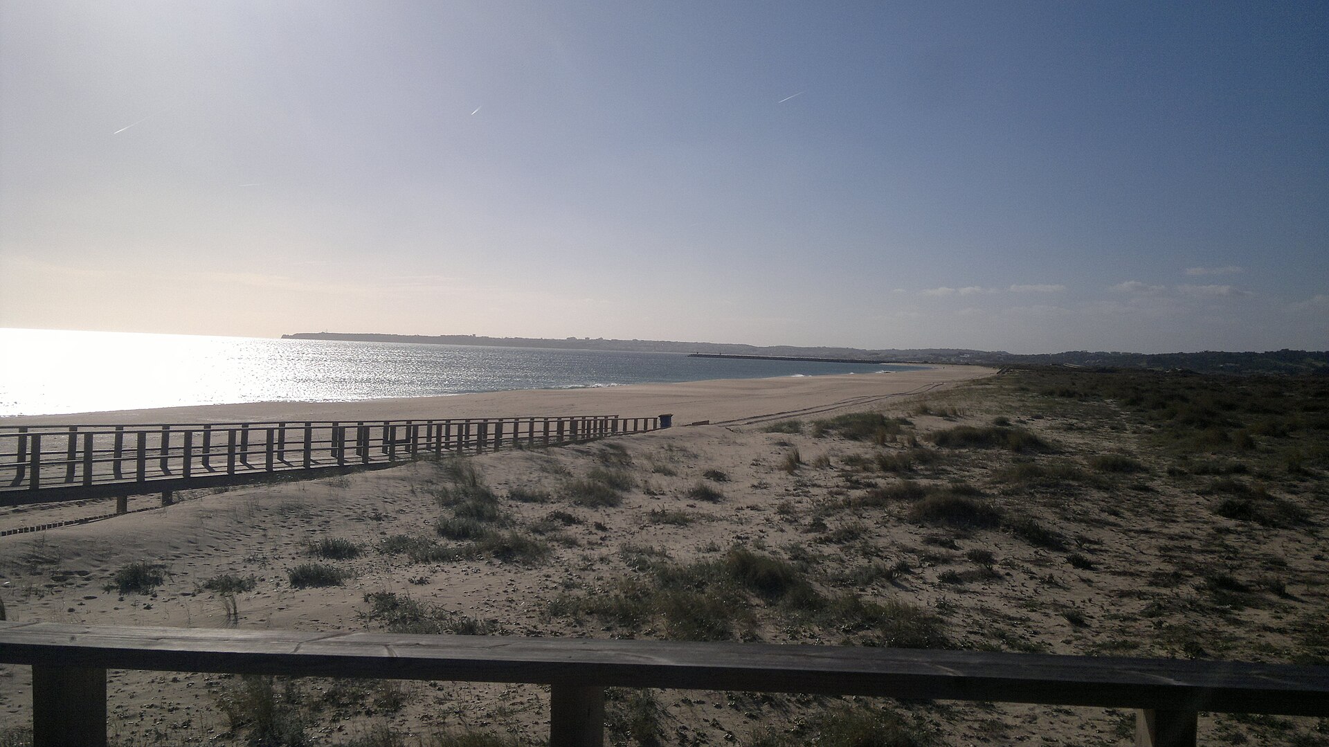 An Algarve beach out of season in winter