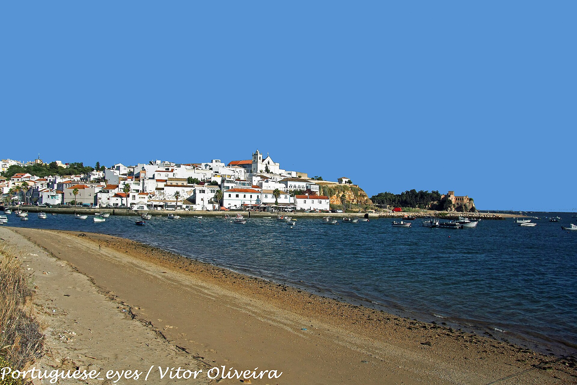 The village of Ferragudo on the Arade estuary, Algarve